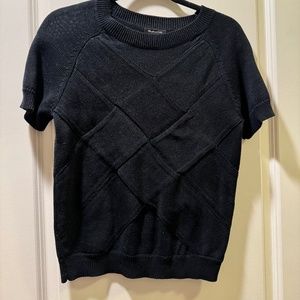 Massimo Dutti Knit Short Sleeve Sweater